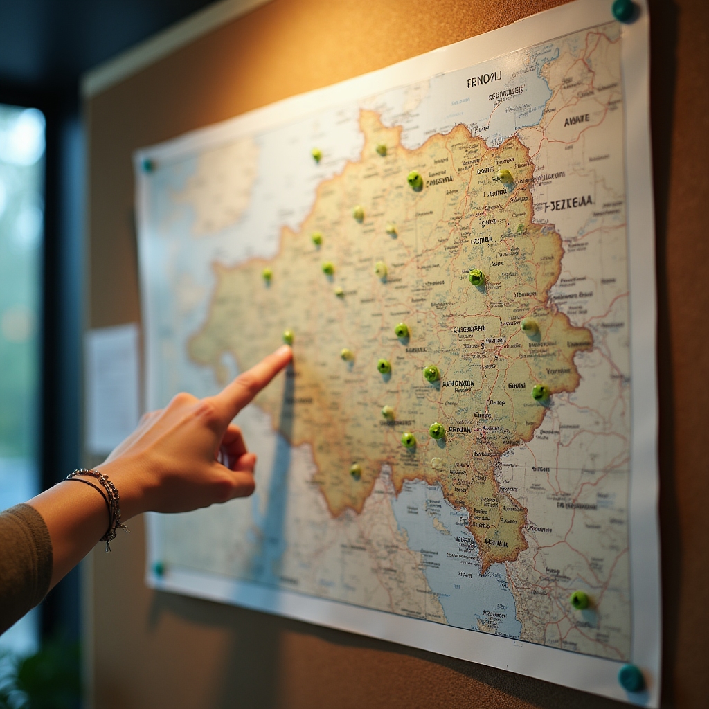 Přehled regionů České republiky kde kurz probíhá